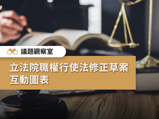 立法院職權行使法修正草案 互動圖表