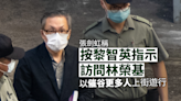 張劍虹：按黎智英指示訪問林榮基以催谷更多人上街遊行