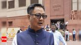 Parliamentary affairs minister Kiren Rijiju to helm all-party meet today on Budget session eve | India News - Times of India