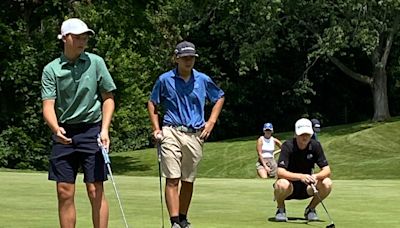 Trinity romps past Saint Joseph, Marian for South Bend sectional golf title