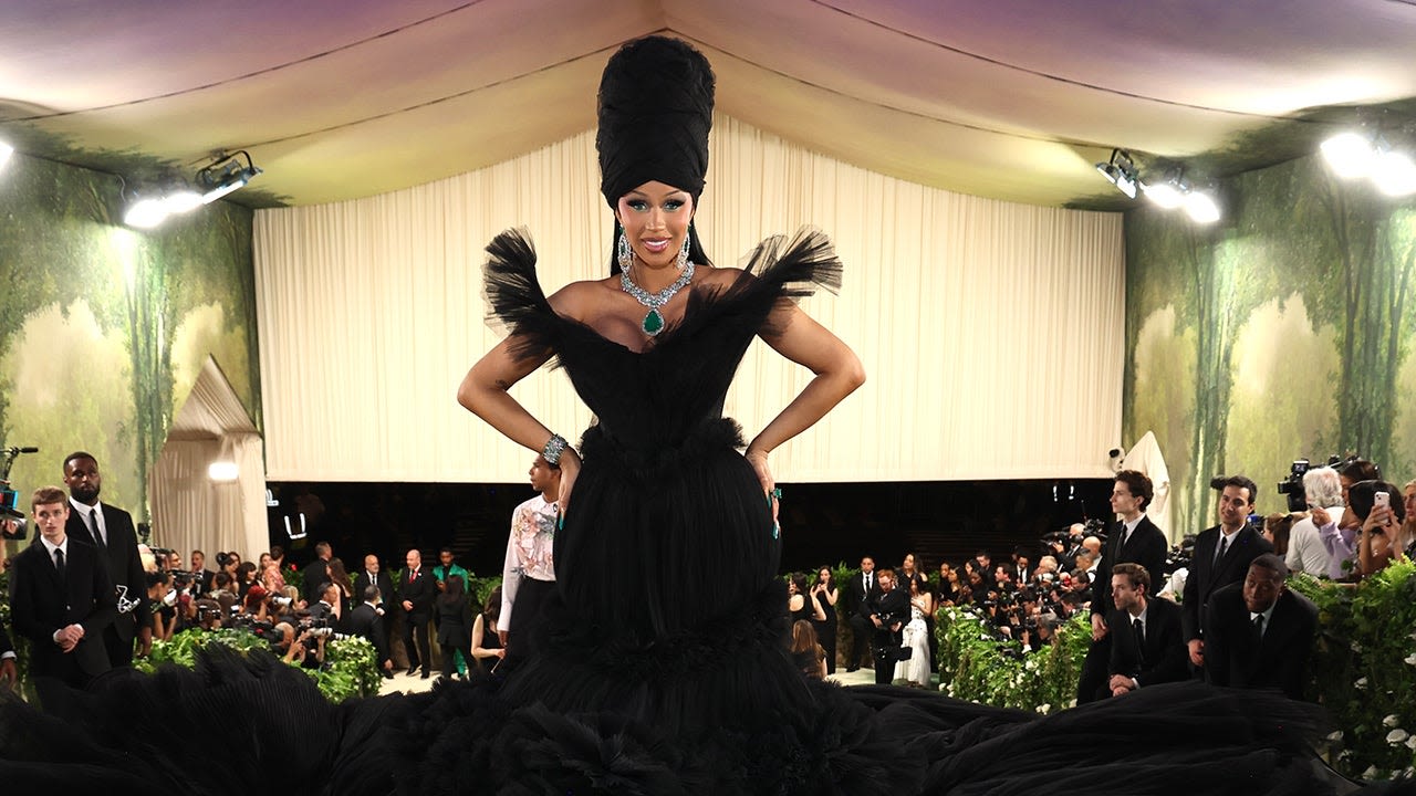 Cardi B Shares Alternative 2024 Met Gala Dress in Green From Fitting