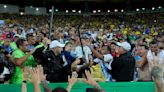 Brazil-Argentina marred by crowd trouble, police violence as players try to intervene