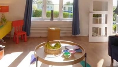 Mother transforms 'horror house' into her 'dream rainbow home'
