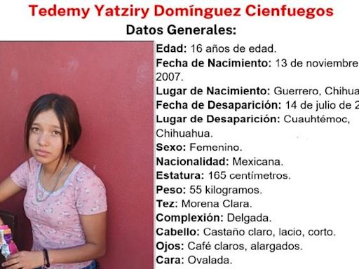 Desaparece adolescente de 16 años en Cuauhtémoc