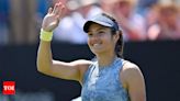 Emma Raducanu eases past Sloane Stephens on Eastbourne grass | Tennis News - Times of India