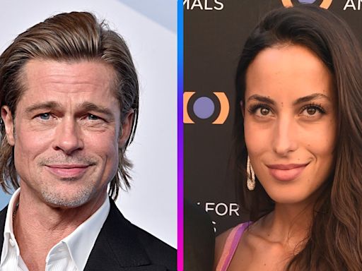 Brad Pitt Cuddles With Girlfriend Ines de Ramon on Beach Stroll: PIC