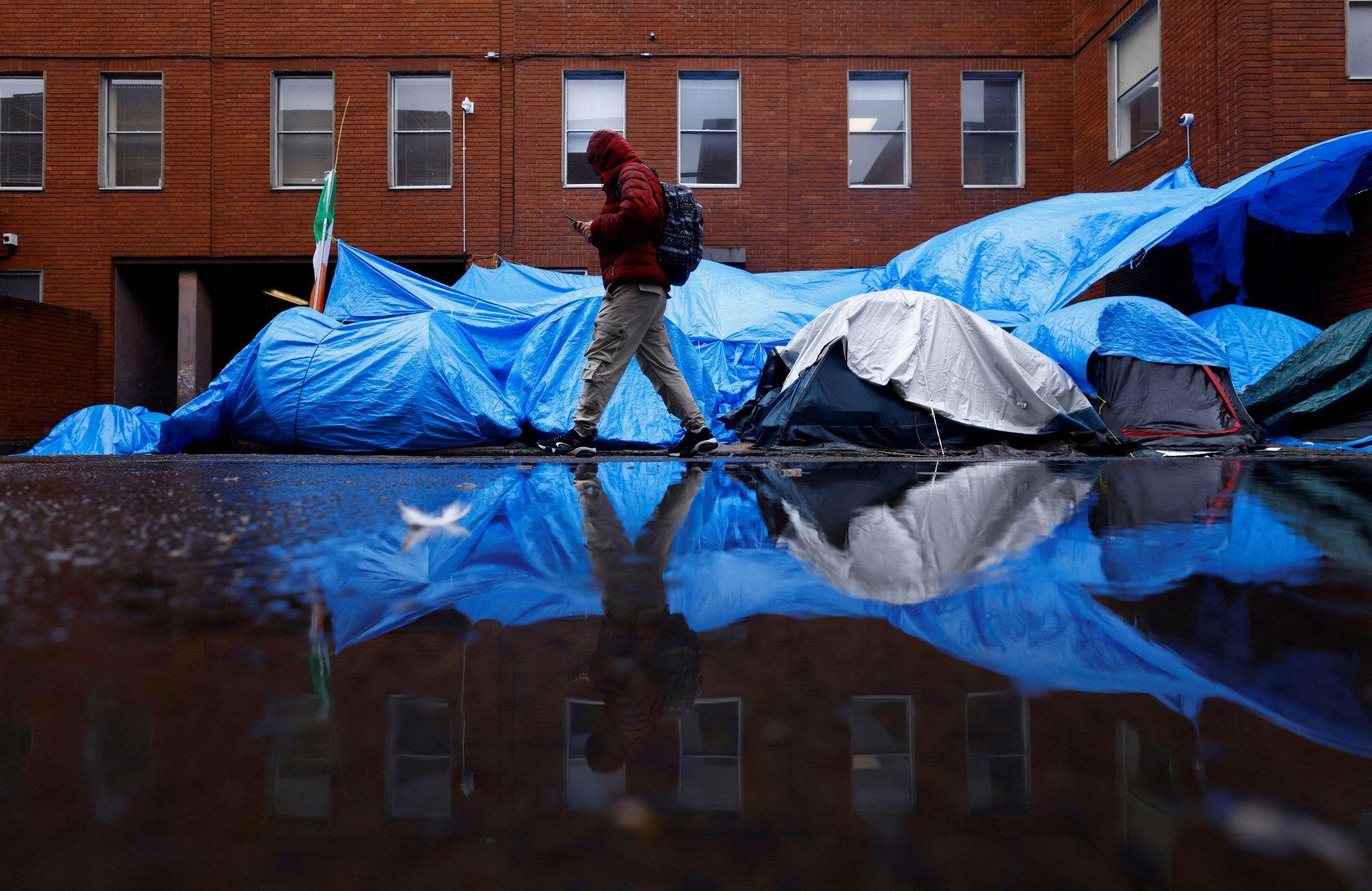 Dublin asylum seekers moved from Mount Street tents