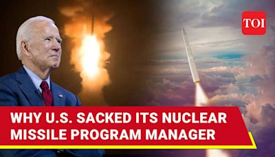 U.S.' Nuclear Triad In Jeopardy? Top Official Overseeing Sentinel ICBM Fired. Here's Why | International - Times of India Videos