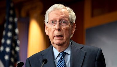 Margaret Brennan presses McConnell on Trump reelection, Ukraine aid