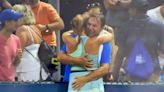 El controvertido festejo de una tenista de 16 años con su padre y su entrenador en el US Open