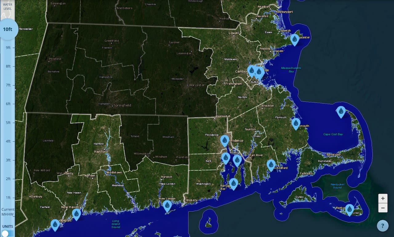 These Mass. sites could be underwater by 2100 as sea levels rise, NOAA map says