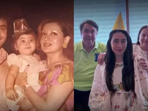 Karisma Kapoor shares a transition video from her 1st birthday to 50th with parents: 'Thank you everyone for all the love' - Times of India