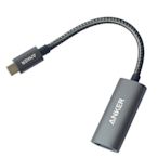 美國Anker Type-C即USB-C轉HDMI連接線4K解析度轉接器A83120A2(PowerExpand;超高清分辨率)適微軟win和蘋果Apple電腦筆電.安卓android手機接上螢幕