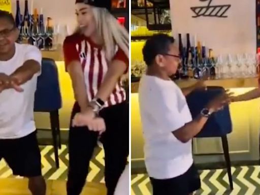 Mane Díaz encendió las redes sociales: celebró triunfo de Junior bailando con Day Vásquez el vallenato ‘El Secuestro’