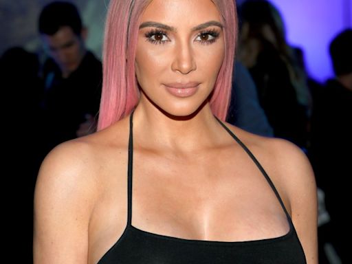 Kim Kardashian Debuts Pastel Pink Pixie Cut Days After Returning to Blonde