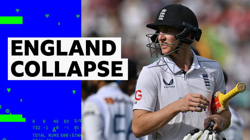 England v Sri Lanka: England 'in big trouble' as wickets tumble after lunch