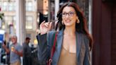 Bella Hadid Might Convince You to Wear a Micro Miniskirt and Platform Loafers to Your Nine-to-Five