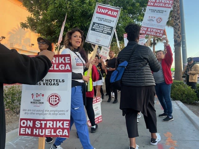 Hundreds of workers strike at Virgin Hotels in Las Vegas