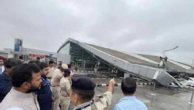 One dead, eight injured after portion of roof at Delhi airport collapses amid heavy rainfall