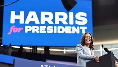 Democratic presidential candidate and U.S. Vice President Kamala Harris campaigns in Atlanta
