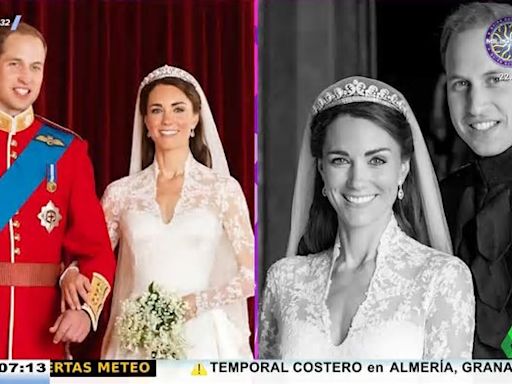 Kate Middleton y el príncipe Guillermo desvelan una foto inédita de su boda en su 13º aniversario con un sorprendente cambio