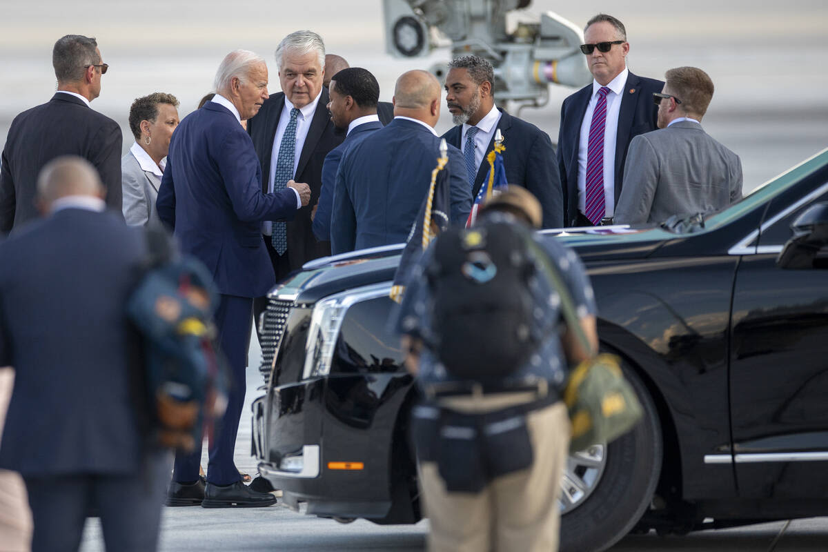 Biden’s Vegas appearances Tuesday to snarl traffic near Strip, North Las Vegas