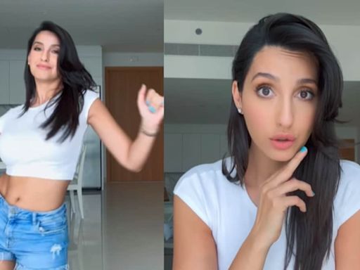 Nora Fatehi Recreates Vicky Kaushal-Karan Aujla's Song Tauba Tauba's Hook Step And We Can't Even - News18