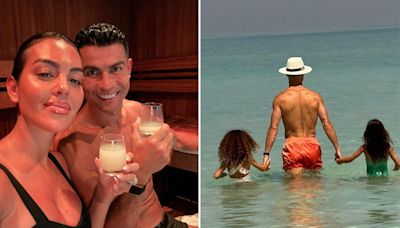 For Cristiano Ronaldo, "Happiness" Is Spending Family Time On A Beach Holiday With Georgina Rodriguez