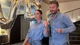 Victoria Beckham Teases Husband David After Twinning in Head-to-Toe Denim: 'I Got Dressed First'