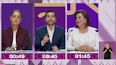 Debate INE: fallas en el reloj sacan de quicio a candidatos y divierten en redes