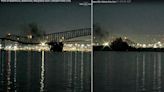 Livestream caught the moment a massive ship crashed into Baltimore's Francis Scott Key Bridge and caused it to collapse