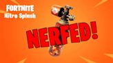 Fortnite Nitro Splash Receives Massive Nerf