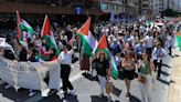 Cientos de personas marchan en València por Palestina al grito de 'boicot a Israel'