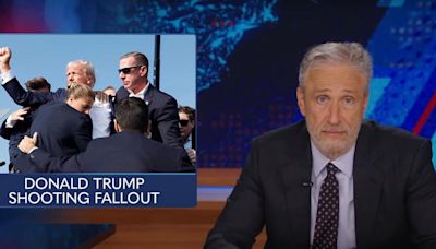 Jon Stewart delivers powerful 'Daily Show' monologue after "terrifying and disorienting" Trump rally shooting: "We dodged a catastrophe"