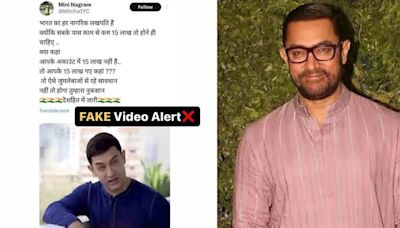 Aamir Khan reacts to viral deep fake video of himself promoting Congress