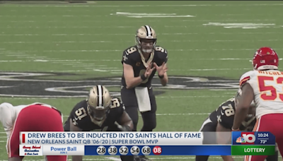 NBC 10 Weekend Sportscast: Drew Brees to be inducted into Saints Hall of Fame