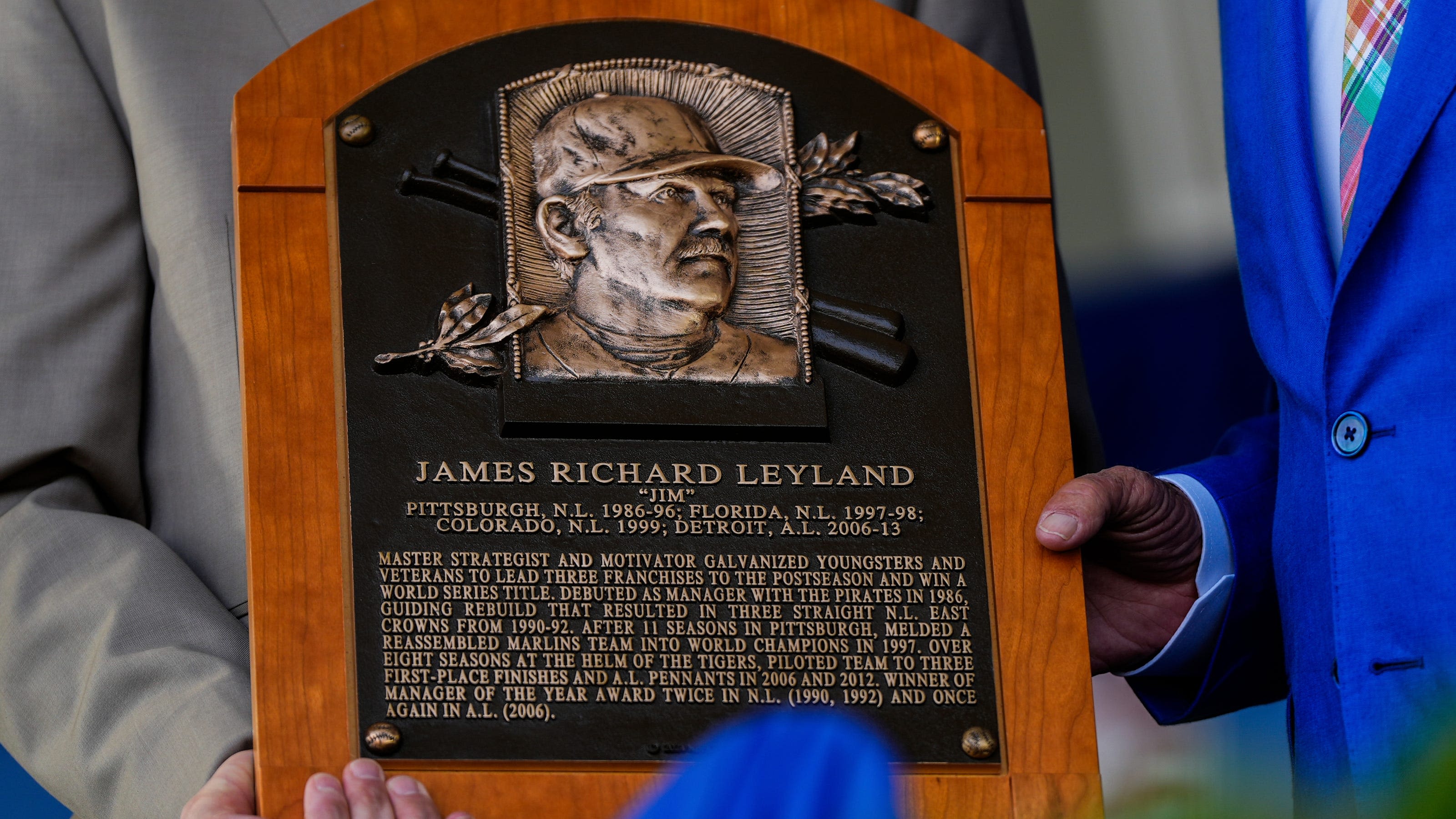 Jim Leyland's officially a Baseball Hall-of-Famer; here's what his plaque says