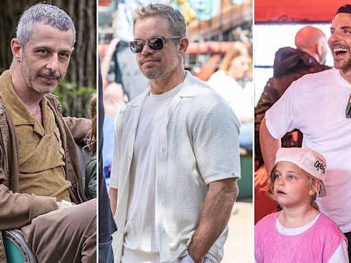 Bradley Cooper, Matt Damon, and Jeremy Strong hang out in Copenhagen