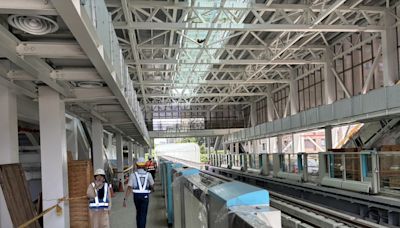 捷運三鶯線三峽站月台現況（1） (圖)