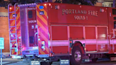 Stabbing victim in critical condition taken to hospital by Portland fire crew in police car