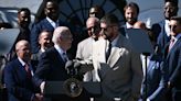 Travis Kelce jokes about getting Tased in his short White House speech