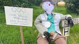 Village nods to Paris Olympics with scarecrow display