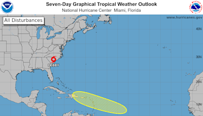 Tropical Storm Debby makes 2nd landfall. National Hurricane Center tracking new tropical wave