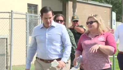 FIRST ON ABC 27: Sen. Marco Rubio visits Live Oak; neighbors work to recover from Hurricane Debby