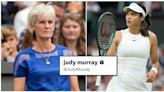 Judy Murray forced to go private on Twitter after tweet about Raducanu's Wimbledon withdrawal