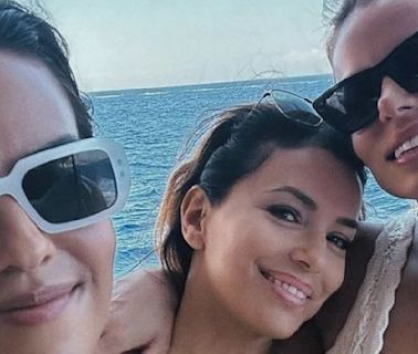 Brooks Nader vacationing with Lauren Sanchez and Eva Longoria in Italy