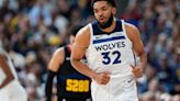 Karl-Anthony Towns of the Timberwolves receives the NBA’s social justice award