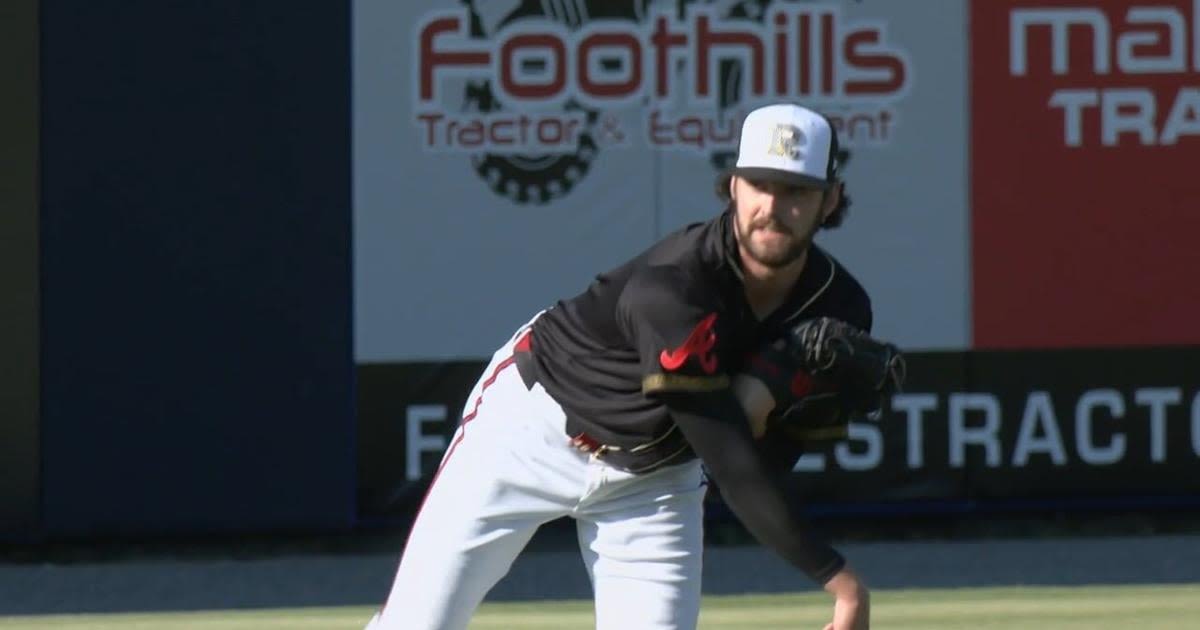 Braves pitcher Ian Anderson throws 4.1 innings of two-run ball in rehab start for Rome Emperors