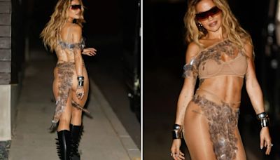 Rita Ora leaves NOTHING to the imagination in nearly-naked sheer outfit