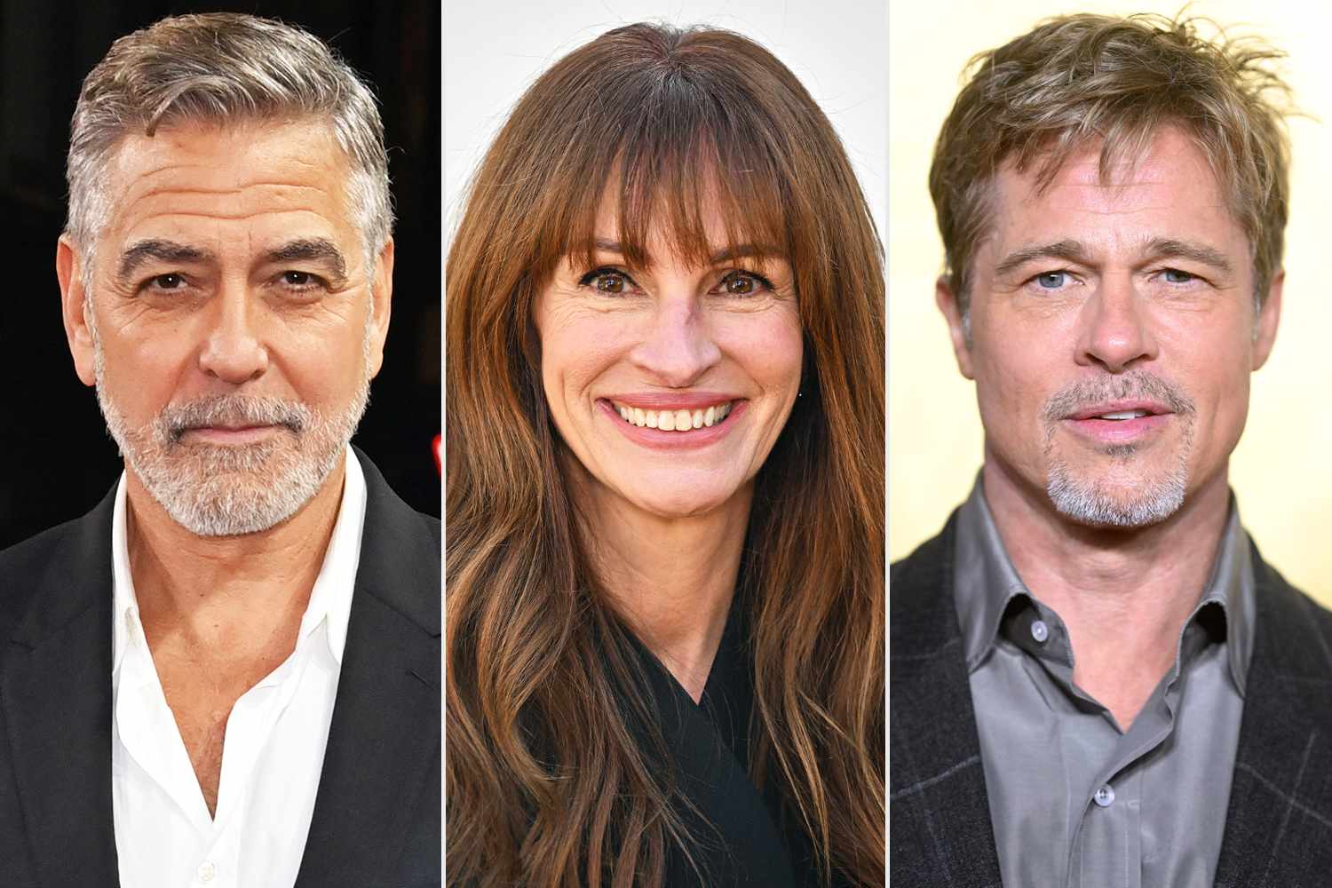 George Clooney Says He and Julia Roberts Would Text Brad Pitt Together While Filming “Ticket to Paradise”